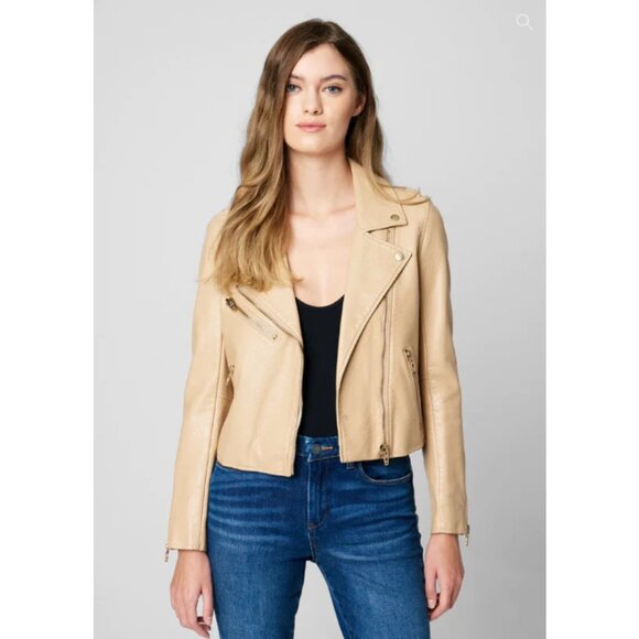 NEW NWT Blank NYC “Head to Toe” Vegan Leather Quilted Moto Jacket XS - Picture 1 of 16